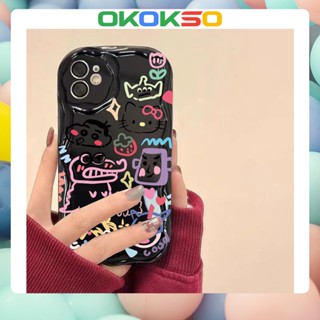 [OKOKSO] เคสโทรศัพท์มือถือนิ่ม ขอบโค้ง กันกระแทก ลายการ์ตูน สําหรับ OPPO Reno9 Reno8 Reno7pro reno6 7z 8T 5 R17 A9 2020 4Z 5G F11 A31 A3S A78 A77