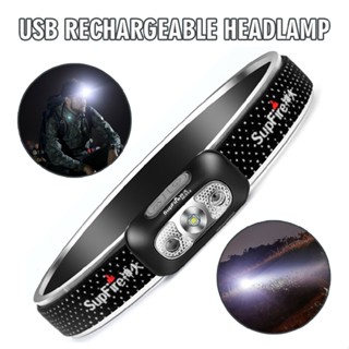 HL05-C Headlight Super Bright Head Torch LED USB Rechargeable Headlamp