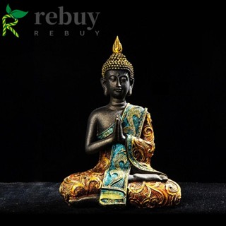 Rebuy รูปปั้นพระพุทธรูปเรซิ่น ขนาดใหญ่ สไตล์วินเทจ สําหรับตกแต่งบ้าน