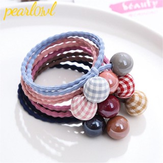 Pearl01 ยางรัดผม แบบยืดหยุ่นสูง เครื่องประดับ สําหรับผู้หญิง