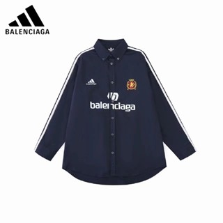 เสื้อแจ็กเก็ตกันลม ปักลายโลโก้ ADIDAS X BAIENClAGA ของแท้ 100% 2023FW สําหรับผู้ชาย และผู้หญิง