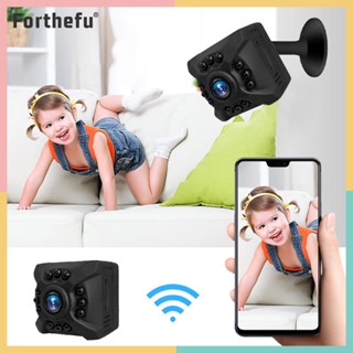 ★ Forthefu ★  กล้องวงจรปิด 1080P HD Mini WiFi มองเห็นที่มืด ตรวจจับการเคลื่อนไหว กล้องวิดีโอ กล้องรักษาความปลอดภัยในบ้าน กล้องเฝ้าระวังเด็ก สัตว์เลี้ยง