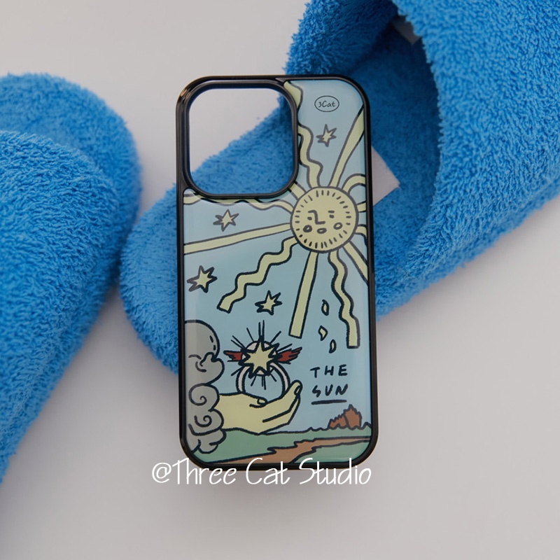 เกาหลีins sun Starนุ่มกรอบสีดําเคสโทรศัพท์สําหรับIphone 16/14pro/13pro/15promax/13promax/12/11/xsmax/Xrโทรศัพท์มือถือป้องกันกรณี