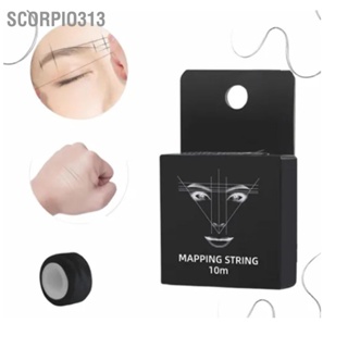 Scorpio313 Inked Brow Mapping String ความยาว 10 ม. สายไนลอนที่เป็นมิตรกับผิวหนัง Pre Eyebrow Tool