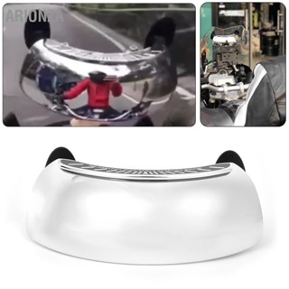 ARIONZA กระจกมองหลังรถจักรยานยนต์ Chromed 180 Ultra Wide Angle Central Windscreen Mount Universal