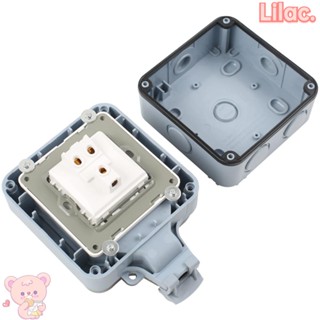 Lilac เต้าเสียบไฟ IP66 พลาสติก สีขาว ทนทาน กันน้ํา AC110-250V