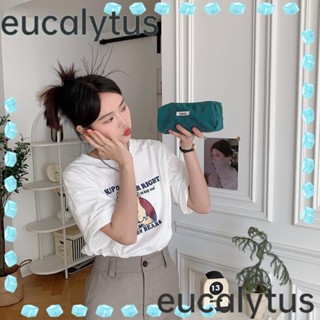 Eucalytus1 กระเป๋าดินสอ กระเป๋าเครื่องสําอาง ผ้าลูกฟูก Kawaii