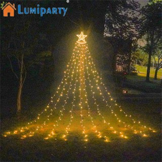 Lumiparty โคมไฟ Led 350 ดวง 11 ฟุต 8 โหมด สําหรับตกแต่งปาร์ตี้คริสต์มาส ลานระเบียง กลางแจ้ง