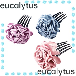 Eucalytus1 กิ๊บติดผม ลายดอกไม้ สไตล์เรโทร สําหรับเจ้าสาว