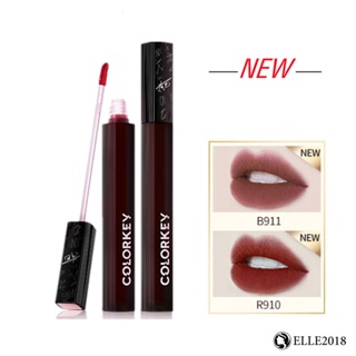 Colorkey Velvet Matte Lip Glaze Bean Paste Color Non-stick Cup ลิปกลอสติดทนนานไม่ซีดจาง 【elle20181_th】