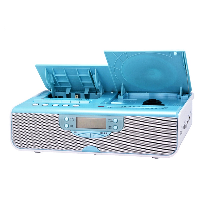Panda เครื่องเล่นเทปคาสเซ็ต CD Boombox เป็นการ์ด SD USB MP3 แปลงวิทยุ FM MW ภาษาการเรียนรู้เพลง