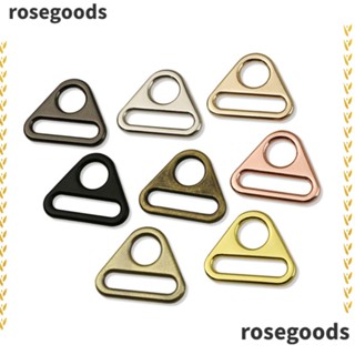 Rosegoods1 ตะขอหัวเข็มขัดโลหะ ทรงสามเหลี่ยม ปรับได้ สําหรับแขวนกระเป๋าถือ กระเป๋าสตางค์ 8 ชิ้น ต่อแพ็ค