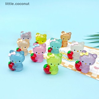 [little.coconut] ตุ๊กตาเรซิ่น รูปการ์ตูนแมว เรืองแสง ขนาดเล็ก สําหรับตกแต่งบูติก 1 ชิ้น