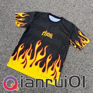 เสื้อโปโลแขนสั้น คอปก ลาย CHOII FLAME Baju Lelaki Thailand Viral Jersey Ootd Blvckroseapparel สําหรับผู้ชาย 2023