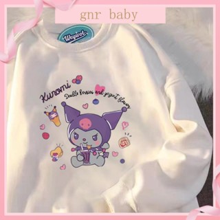 🍓GNR BABY🍋เสื้อกันหนาวแขนยาว คอกลม แบบบาง ทรงหลวม ขนาดใหญ่ ลายคุรุมิน่ารัก แฟชั่นฤดูใบไม้ผลิ และฤดูใบไม้ร่วง สําหรับเด็กผู้หญิง อายุ 3-12 ปี