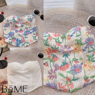 เกาะอกทรง3เหลี่ยม ใส่ได้ทั้งหน้าและหลัง พิมพ์ลายดอกไม้ น่ารั…