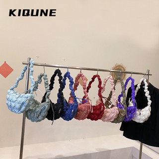 KIQUNE   กระเป๋าสะพาย ข้าง กระเป๋าผู้หญิงสะพายข้าง 2023 new  ทันสมัย High quality สไตล์เกาหลี Beautiful L91TFBR 37Z230910