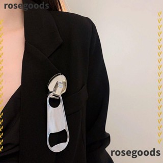 Rosegoods1 เข็มกลัดโลหะ มีซิป ขนาดใหญ่ สําหรับงานแต่งงาน