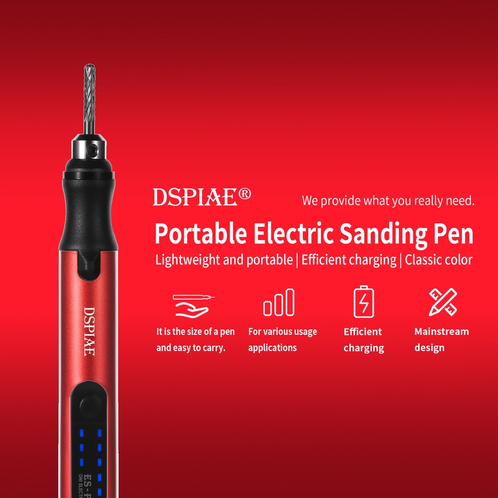 Dspiae ES-P แบบพกพาไฟฟ ้ า Sharpening ปากกาทหารรุ ่ นทําเครื ่ องมือประกอบ Retrofit Gundam Hobby DIY