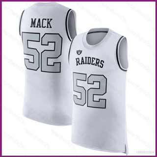 เสื้อกีฬาแขนกุด ลายทีม NP2 NFL Las Vegas Raiders Mack Jersey พลัสไซซ์ สําหรับผู้ชาย และผู้หญิง PN2