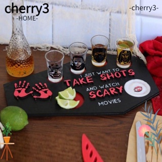 Cherry3 ถาดไม้ใส่ขนมขบเคี้ยว รูปโลงศพ น่ากลัว สําหรับตกแต่งบ้าน ห้องครัว วันฮาโลวีน