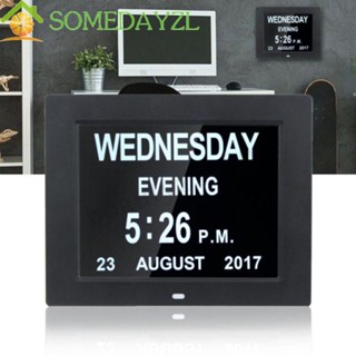 Somedayzl นาฬิกาปลุกดิจิทัล หน้าจอ LCD ขนาดใหญ่