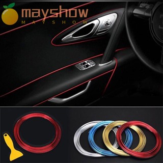 Mayshow แถบแดชบอร์ด แบบยืดหยุ่น 5 เมตร สําหรับตกแต่งภายในรถยนต์