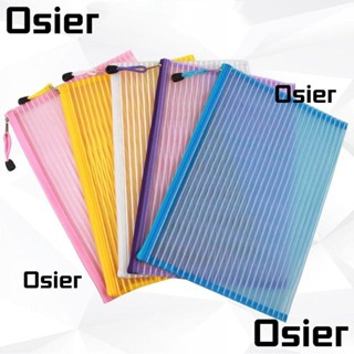 Osier1 กระเป๋าเครื่องสําอาง ผ้าไนล่อน PVC 3 สี พร้อมซิป สําหรับตั้งแคมป์ เดินป่า กลางแจ้ง