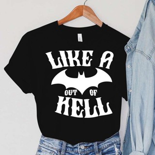 เสื้อยืด พิมพ์ลายการ์ตูนสัตว์ค้างคาว Like A Out Of Hell