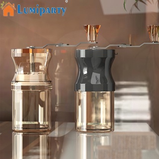 Lumiparty เครื่องบดกาแฟแมนนวล สเตนเลส 9 ระดับ แบบพกพา ซักได้