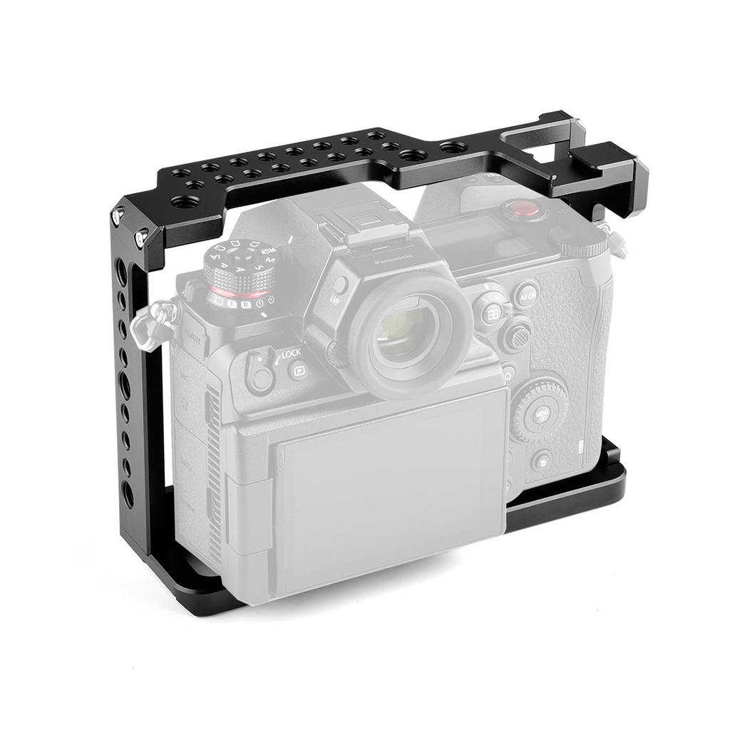 BGNING เข้ากันได้กับ Lumix S5 / S1 / S1R / S1H กรงกล้องโลหะ Rig พร้อมที่ยึดรองเท้าเย็น - รูปที่ 4