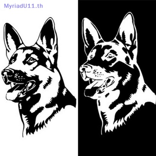 สติกเกอร์ ลาย GERMAN SHEPHERD DOG สีขาว แฟชั่นคลาสสิก สําหรับตกแต่งรถยนต์