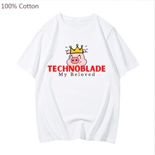 เสื้อยืด พิมพ์ลาย Technoblade My Beloved สไตล์ฮาราจูกุ สําหรับผู้หญิง