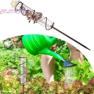 【COLORFUL】Sturdy and Reliable Rain Gauge for Outdoor Landscapes Track Precipitation Levels