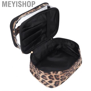 Meyishop Double Layer Cosmetic Bag Easy Zipper Design Multifunctional