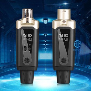 Uhf ตัวแปลงระบบไมโครโฟนไร้สาย 500-980MHz หน้าจอ HD 1000mAh สําหรับเครื่องมิกเซอร์สตรีมมิ่ง [Missece.th]