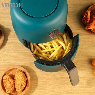 Virgo311 หม้อทอดไร้น้ำมัน 3.2L 1200W ประหยัดเวลา 360 องศา Circular Heating Oilless Electric Cooker for Home Party Festival EU Plug 220V