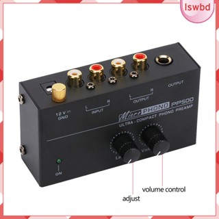 [lswbd] พรีแอมป์เครื่องเล่นแผ่นเสียง RCA เอาท์พุต RCA DC 12V สําหรับคอมพิวเตอร์