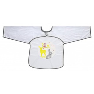 BEABA เสื้อกันเปื้อน ลายกระต่าย Sleeved bib - 2nd age - BUNNY