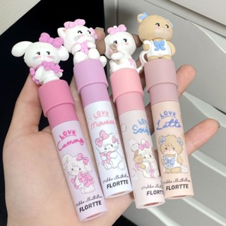 Flortte MIKKO Co-Branded Cream ลิปครีม ดอกไม้ โลลิีย MIKKO ลิปครีม โคลน ลิปครีม นุ่ม โฟกัส ลิปโคลน