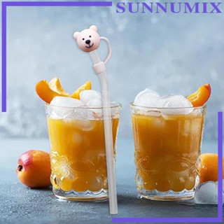 [Sunnimix] ฝาครอบหลอดดูดน้ํา กันฝุ่น แบบพกพา