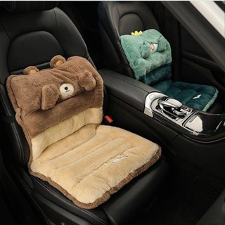 New Winter Plush Cushion Womens Car Cushion Winter Car Goddess Cartoon Height Increasing Thermal Integrated Cushion pssP