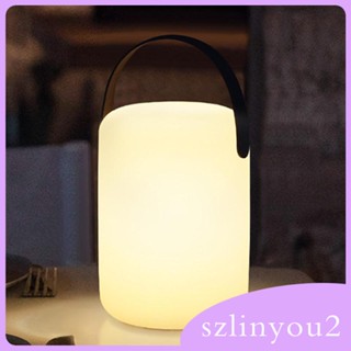 [szlinyou2] โคมไฟข้างเตียง แบบพกพา สําหรับห้องนั่งเล่น ออฟฟิศ