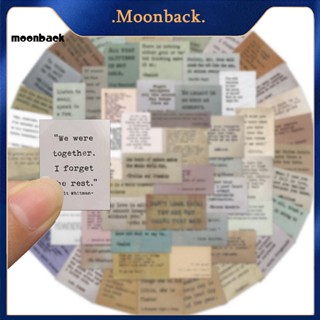 &lt;moonback&gt; สติกเกอร์ ลายกราฟฟิตี้ คําคมชื่อดัง สร้างสรรค์ แกะออกได้ สําหรับติดตกแต่งกระเป๋าเดินทาง โน้ตบุ๊ก 60 ชิ้น ต่อแพ็ก