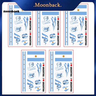 &lt;moonback&gt; สติกเกอร์ ลายฟุตบอล World Cup Encourage ไม่ซีดจาง ของขวัญสําหรับผู้ใหญ่ 5 ชิ้น