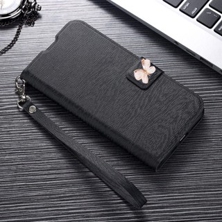เคสหนังฝาพับ สําหรับ iPhone 11 Pro Max XS X XR i7 i8 i6 i6s plus SE 2020 เคสโทรศัพท์ Soft TPU Case Glitter Butterfly Leather Wallet Card Leather Holster Buckle Cover ซองหนังสีทึบ ฝาพับแม่เหล็ก ซองหนัง