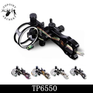 Topoint Archery TP6550 คันธนูไฟเบอร์ออปติคอล 5 Pin ปรับได้ 0.019 นิ้ว RH LH