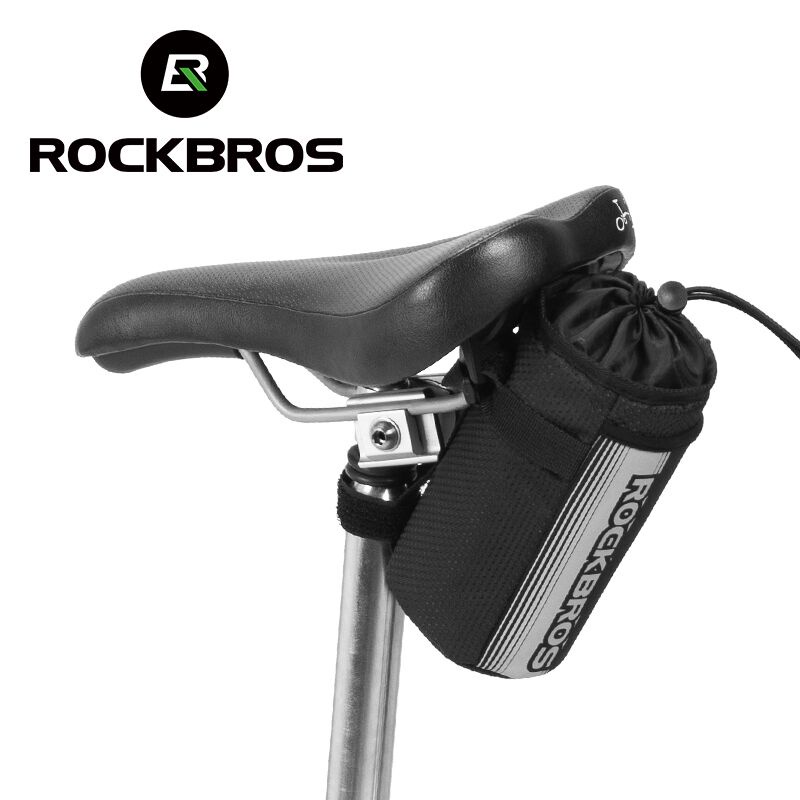 ROCKBROS กระเป๋าสะท้อนแสง ทรงสามเหลี่ยม แบบพกพา อุปกรณ์เสริม สําหรับจักรยานเสือภูเขา