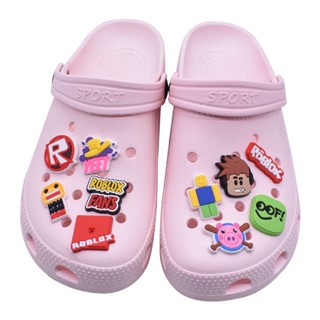 Roblox Robux Jibbitz Charm Pin Game Crocs Jibbits Pig Shoe Charms Robloxs Jibitz Crocks น่ารัก สําหรับเด็ก ตกแต่งรองเท้า