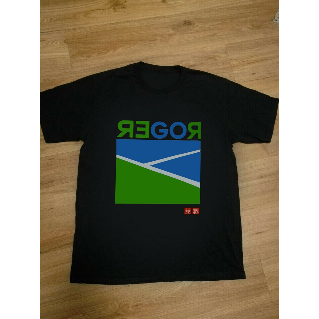 [S-5XL]เสื้อยืด ผ้าฝ้าย พิมพ์ลาย ROGER Federer GO ROGER DF12HJ1336 สําหรับผู้ชาย